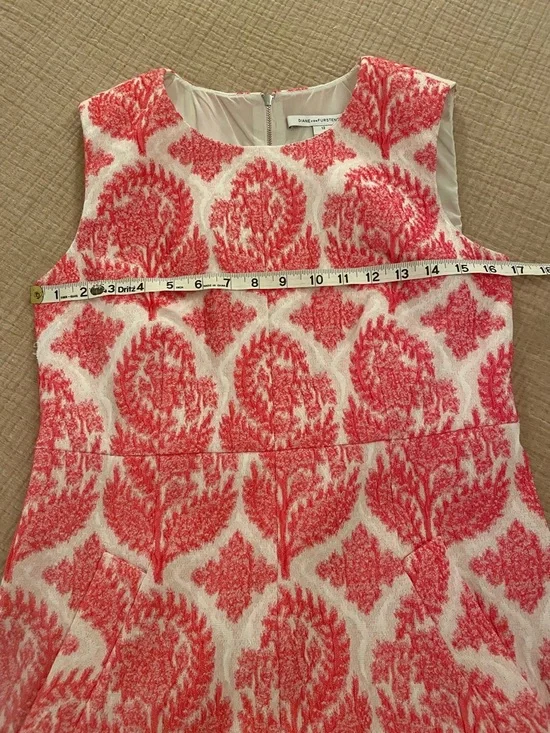 Diane von Furstenberg Pink & Coral Textured Dress - Picture 6 of 10